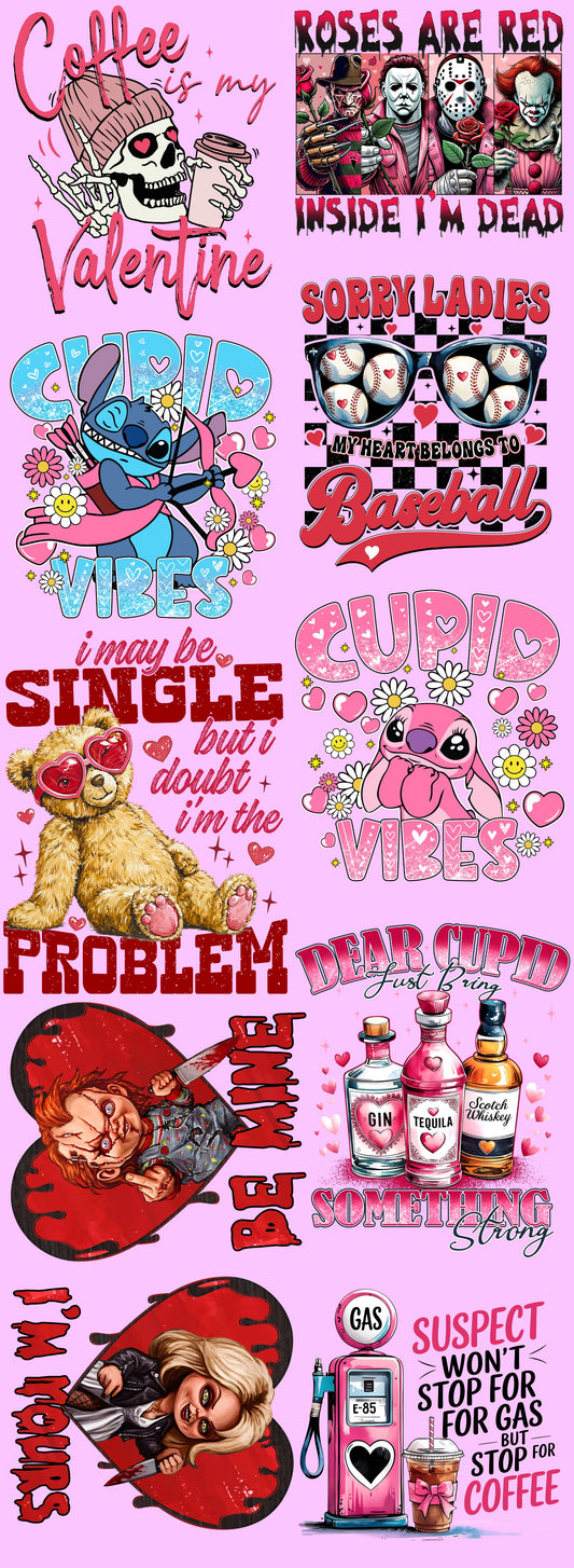 Valentine's Day Pre-Made DTF Gang Sheet V19