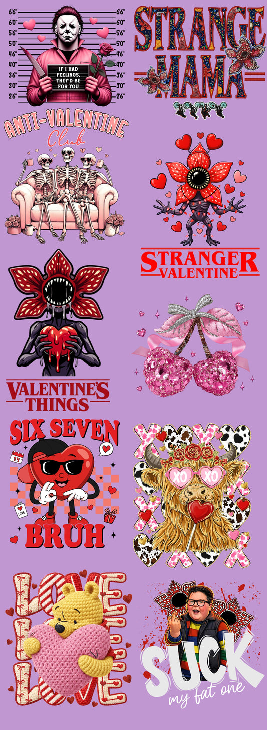 Valentine's Day Pre-Made DTF Gang Sheet V20