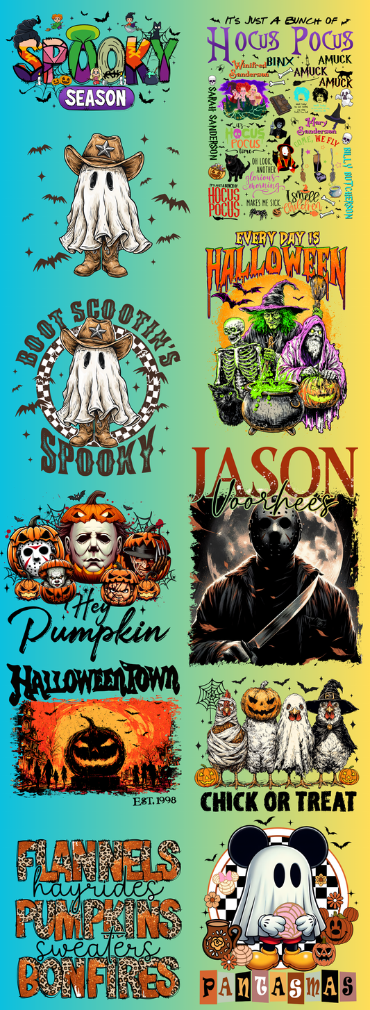 Halloween Pre-Made DTF Gang Sheet