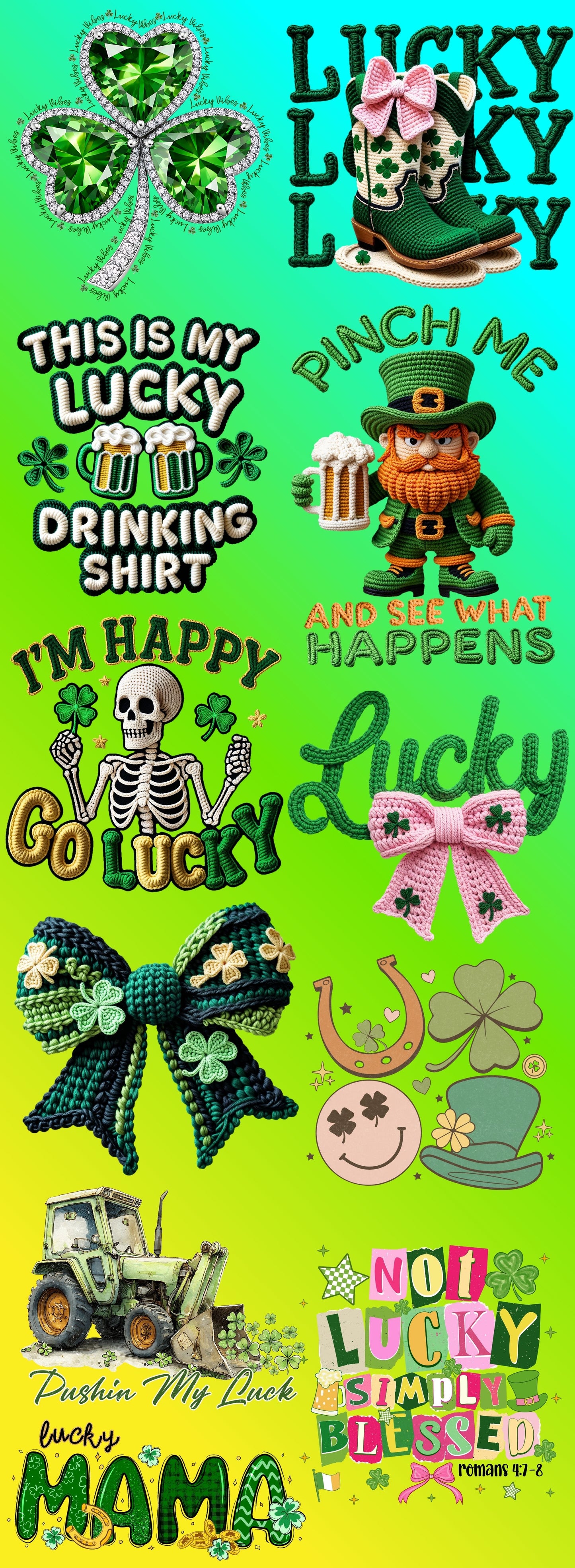 St.Patrick's Pre-Made Gang Sheet SP21