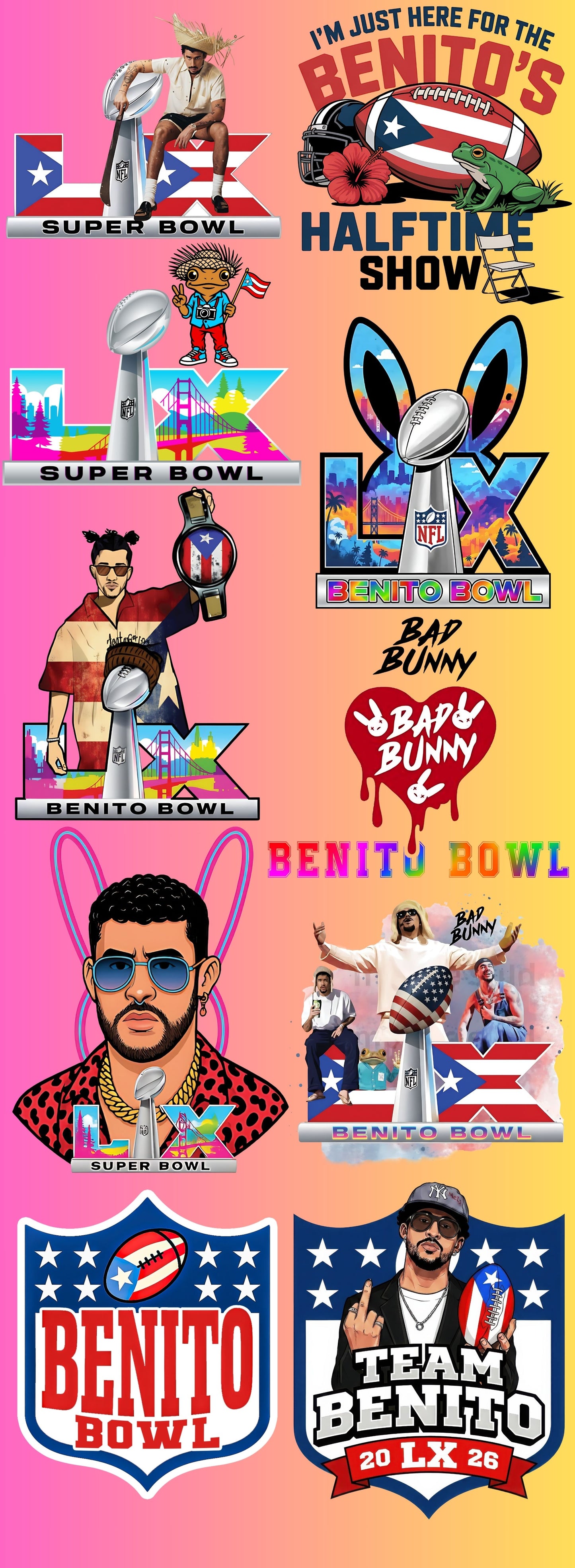 Benito Bowl Pre-Made Gang Sheet