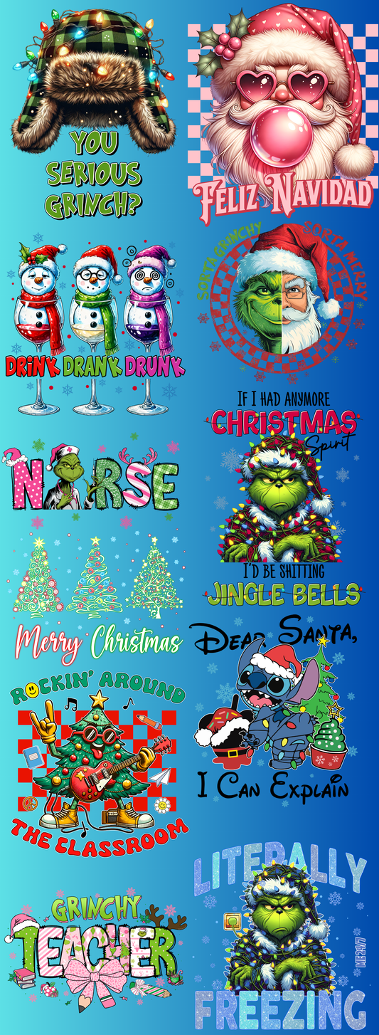 Christmas Pre-Made DTF Gang Sheet